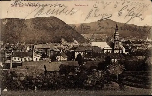 Ak Waldkirch im Breisgau Schwarzwald, Totalansicht