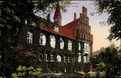 Ak Hamburg Bergedorf, Schloss, bewachsen