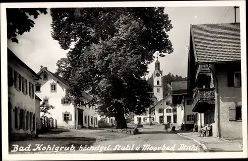 Ak Bad Kohlgrub in Oberbayern, Dorfstraße