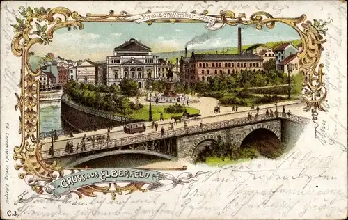 Litho Elberfeld Wuppertal, Brausenwerther Platz