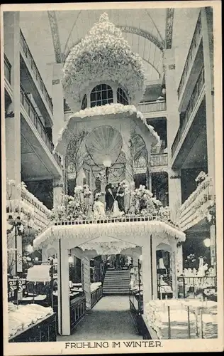 Ak Hannover, Warenhaus J. W. Sältzer, Weiße Woche 1925, Frühling im Winter