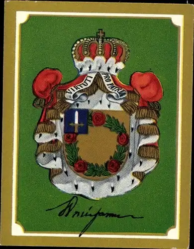 Sammelbild Ruhmreiche deutsche Wappen Bild 98, Karl Philipp Fürst von Wrede, bayrischer General