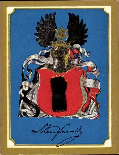 Sammelbild Ruhmreiche deutsche Wappen Bild 96, Carl von Clausewitz, Theoretiker der Kriegsführung