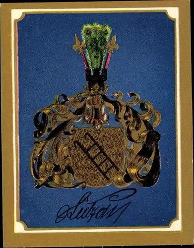 Sammelbild Ruhmreiche deutsche Wappen Bild 95, Ludwig Freiherr v. Lützow, Gründer Lützower Freicorps