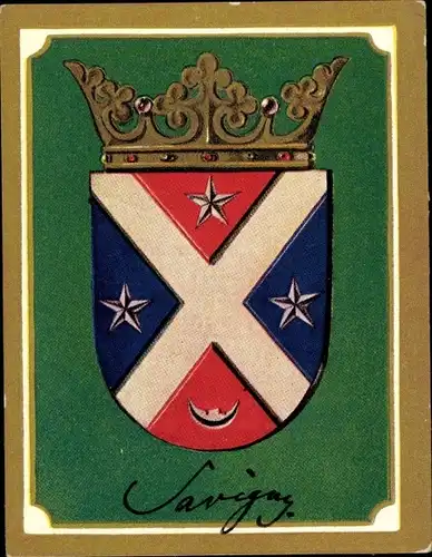 Sammelbild Ruhmreiche deutsche Wappen Bild 193 Friedrich Karl von Savigny, Rechtshistoriker