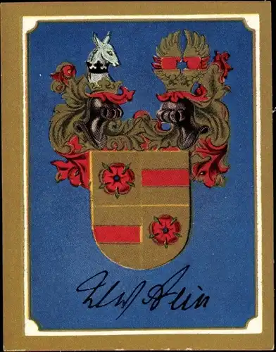 Sammelbild Ruhmreiche deutsche Wappen Bild 17, Reichsfreiherr vom u. zum Stein, Politiker Preußens