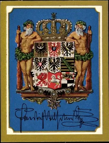 Sammelbild Ruhmreiche deutsche Wappen Bild 39 Friedrich Wilhelm Kronprinz von Preußen