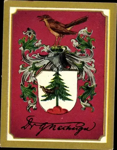 Sammelbild Ruhmreiche deutsche Wappen Bild 251 Gustav Nachtigal, Afrikareisender