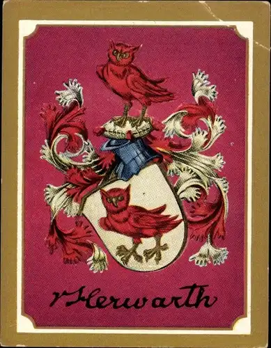 Sammelbild Ruhmreiche deutsche Wappen Bild 106 Karl Eberhard Herwarth von Bittenfeld, Feldmarschall