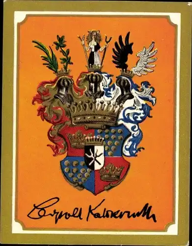 Sammelbild Ruhmreiche deutsche Wappen Bild 225, Leopold Graf von Kalckreuth, Maler