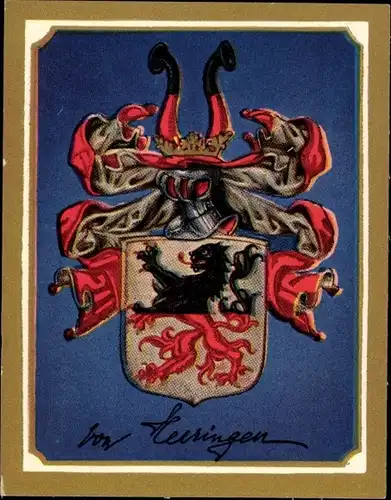 Sammelbild Ruhmreiche deutsche Wappen Bild 131 Josias von Heeringen, Heerführer im Weltkrieg