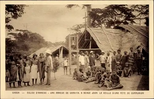 Ak Gabon, Gabun, Église d'annexe, Une annexe de Samkita, Nengé John, Fete de Communion