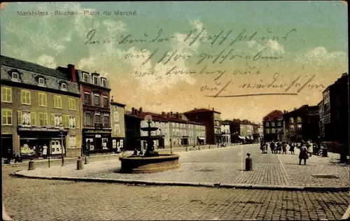 Ak Boulay Bolchen Lothringen Moselle, Marktplatz, Place du Marché