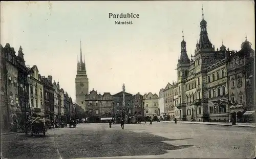 Ak Pardubice Pardubitz Stadt, Namesti, Platz