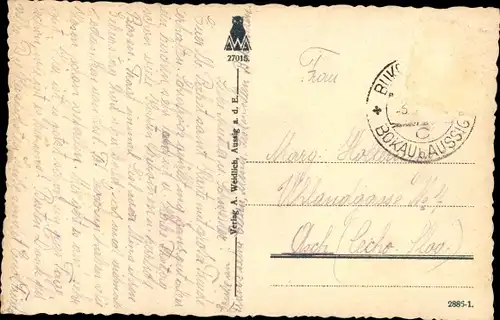 Ak Ústí nad Labem Aussig an der Elbe, Marktplatz