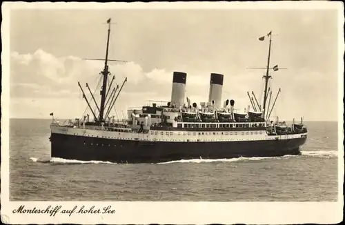 Ak Zweischrauben Motorschiff MS Monte Olivia, HSDG