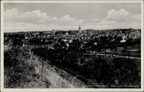 Ak Mücheln im Saalekreis, Panorama vom Wendenberg, Geiseltal