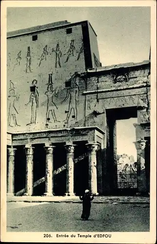 Ak Edfu Ägypten, Entree du Temple