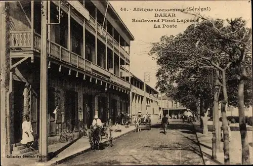 Ak Dakar Senegal, Boulevard Pinet Laprade, La Poste