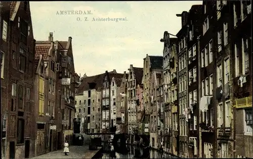 Ak Amsterdam Nordholland Niederlande, O. Z. Achterburgwal