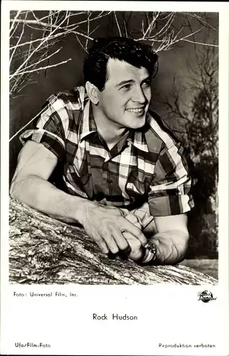 Ak Schauspieler Rock Hudson, Portrait