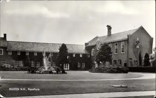 Ak Huizen Nordholland Niederlande, Raadhuis