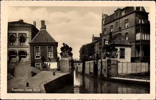 Ak Zaandam Zaanstad Nordholland, Oude Sluis