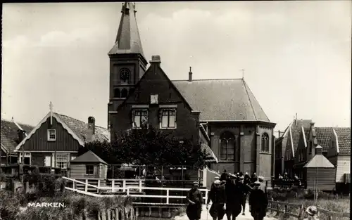 Ak Marken Nordholland Niederlande, Kirche