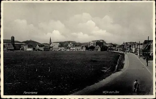 Ak Wijk aan Zee Beverwijk Nordholland Niederlande, Panorama, Uferpromenade