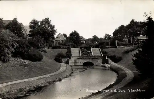 Ak Bussum Nordholland Niederlande, Vijver b. d. Burg, 's Jacoblaan