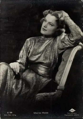 Ak Schauspielerin Maria Holst, Portrait