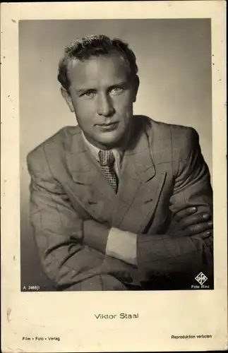 Ak Schauspieler Viktor Staal, Portrait