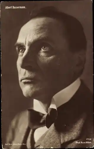 Ak Schauspieler Albert Bassermann, Portrait