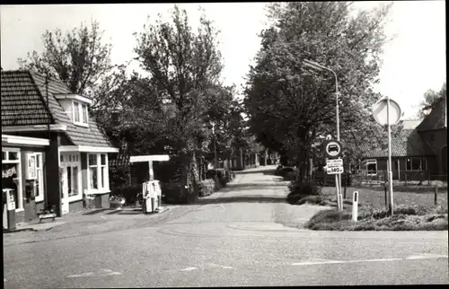 Ak Oterleek Nordholland, Kreuzung, Tankstelle