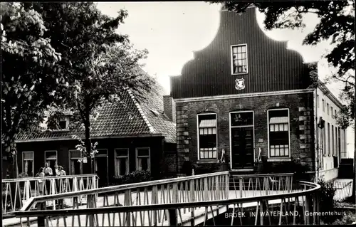 Ak Broek in Waterland Nordholland Niederlande, Gemeentehuis