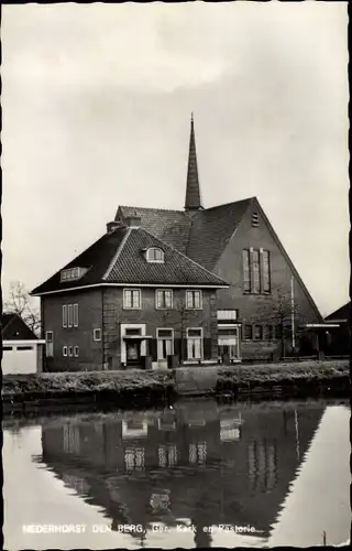 Ak Nederhorst den Berg Nordholland, Ger. Kerk en Pastorie