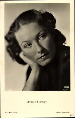 Ak Schauspielerin Brigitte Horney, Portrait, Bavaria Filmkunst