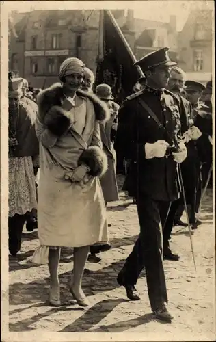 Foto Ak Königin Astrid von Belgien, König Leopold III. von Belgien