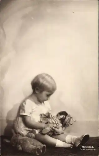 Ak S.A.R. la Princesse Josephine Charlotte de Belgique, Portrait, Puppe