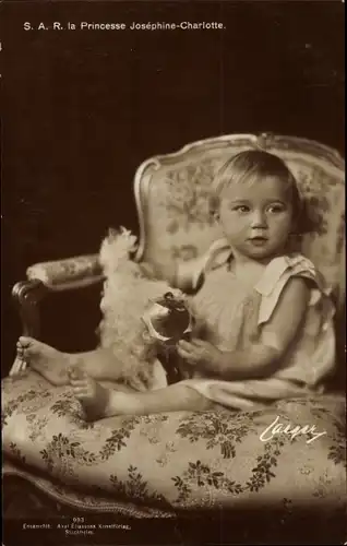 Ak S.A.R. La Princesse Joséphine Charlotte de Belgique, Portrait