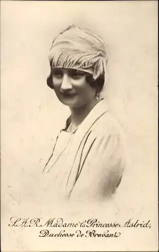 Ak Princesse Astrid, S.A.R. la Duchesse de Brabant, Portrait