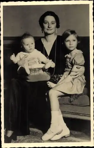 Foto Ak Königin Astrid, Princesse Josephine Charlotte, Le Prince de Liége