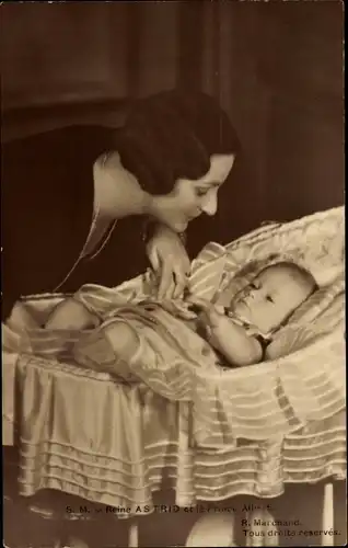 Ak Königin Astrid, Prince Albert