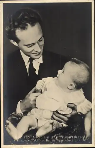 Ak König Leopold III. von Belgien, le Prince Albert de Liége