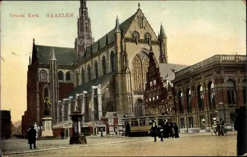 Ak Haarlem Nordholland Niederlande, Groote Kerk