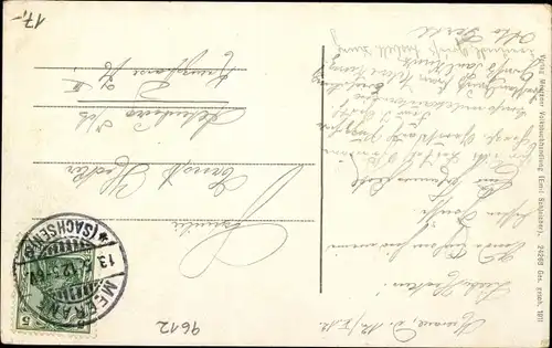 Golden Windows Leuchtfenster Ak Meerane in Sachsen, Augustusstraße