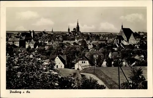 Ak Freiberg in Sachsen, Blick über die Stadt