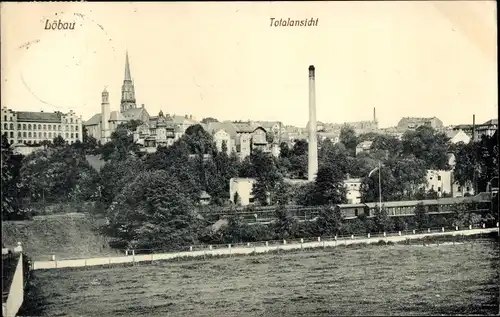 Ak Löbau in Sachsen, Gesamtansicht der Stadt