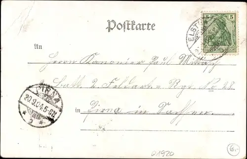 Ak Elstra in der Oberlausitz Sachsen, Kirche, Innenansicht