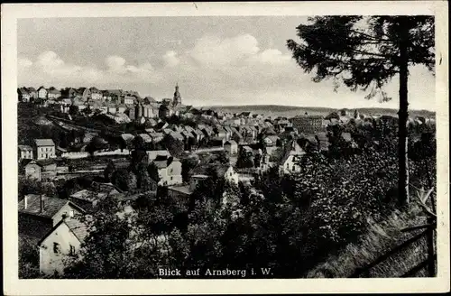 Ak Arnsberg im Sauerland Westfalen, Blick auf den Ort